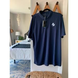 Men's NWT Nike San Diego Golf Polo in Navy Blue SZ Large